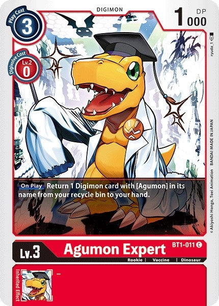 Image for Agumon Expert (BT1-011 C) (BT01-03A) - Digimon Card Game