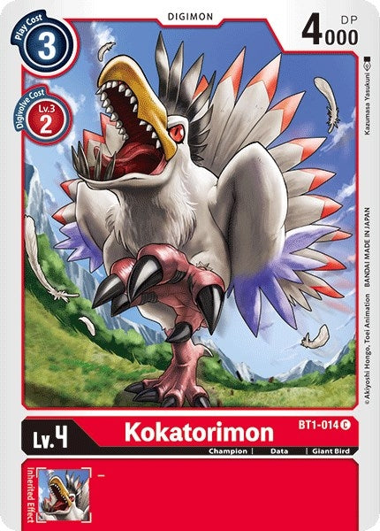 Image for Kokatorimon (BT1-014 C) (BT01-03A) - Digimon Card Game