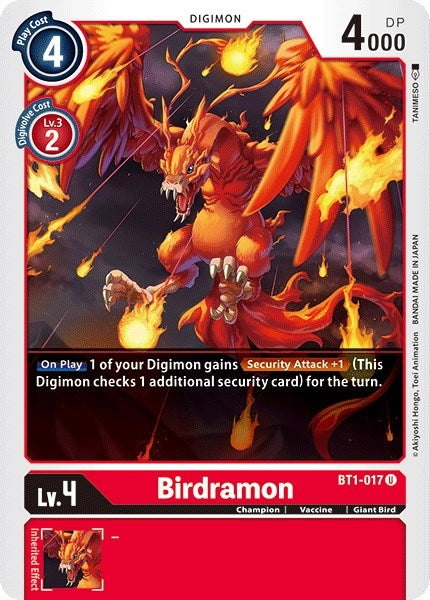 Image for Birdramon - BT1-017 (BT1-017 U) (BT01-03A) - Digimon Card Game