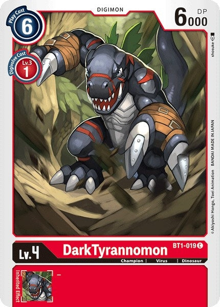 Image for DarkTyrannomon (BT1-019 C) (BT01-03A) - Digimon Card Game