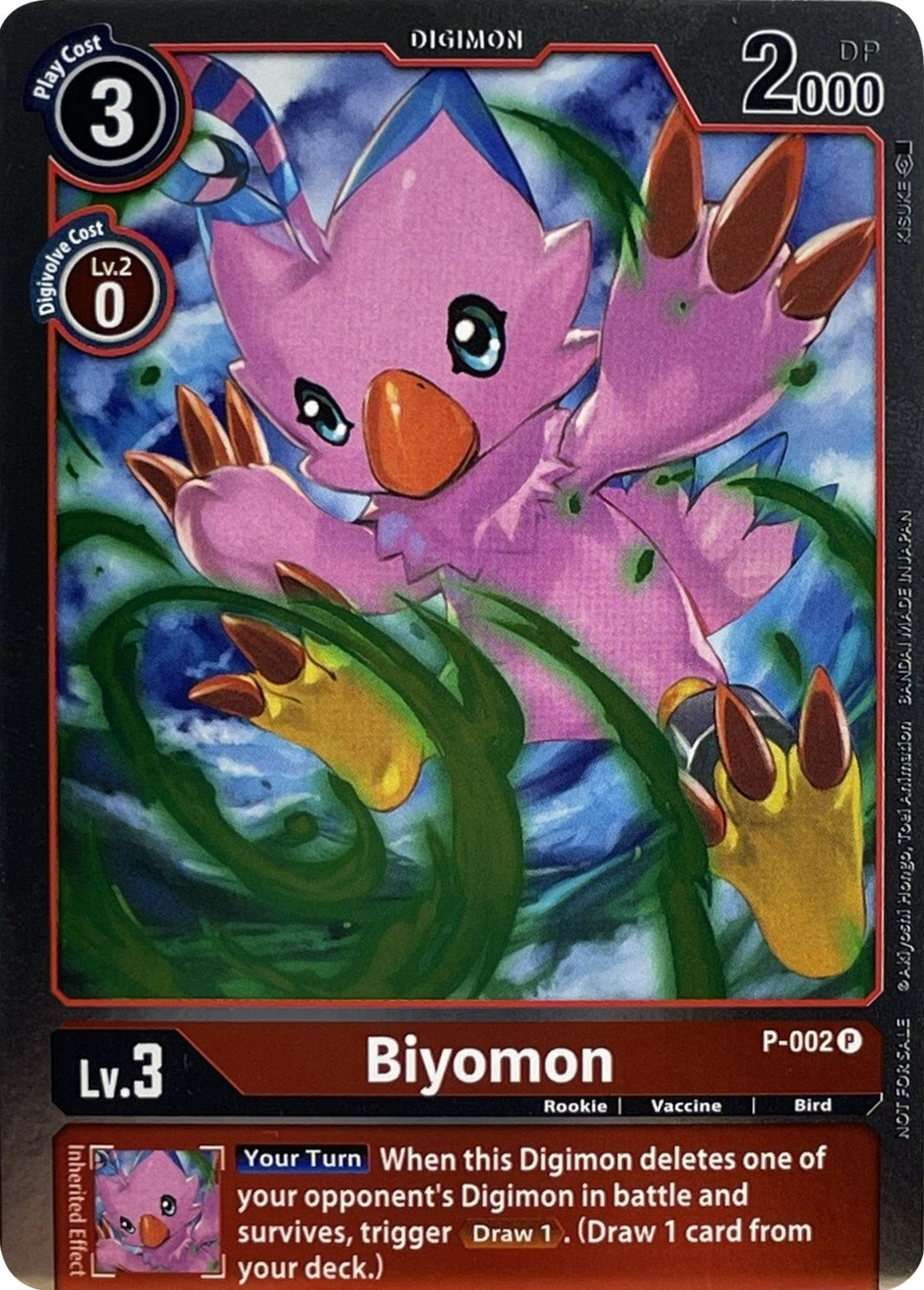 Image for Biyomon - P-002 (P-002 P) (D-PR) - Digimon Card Game