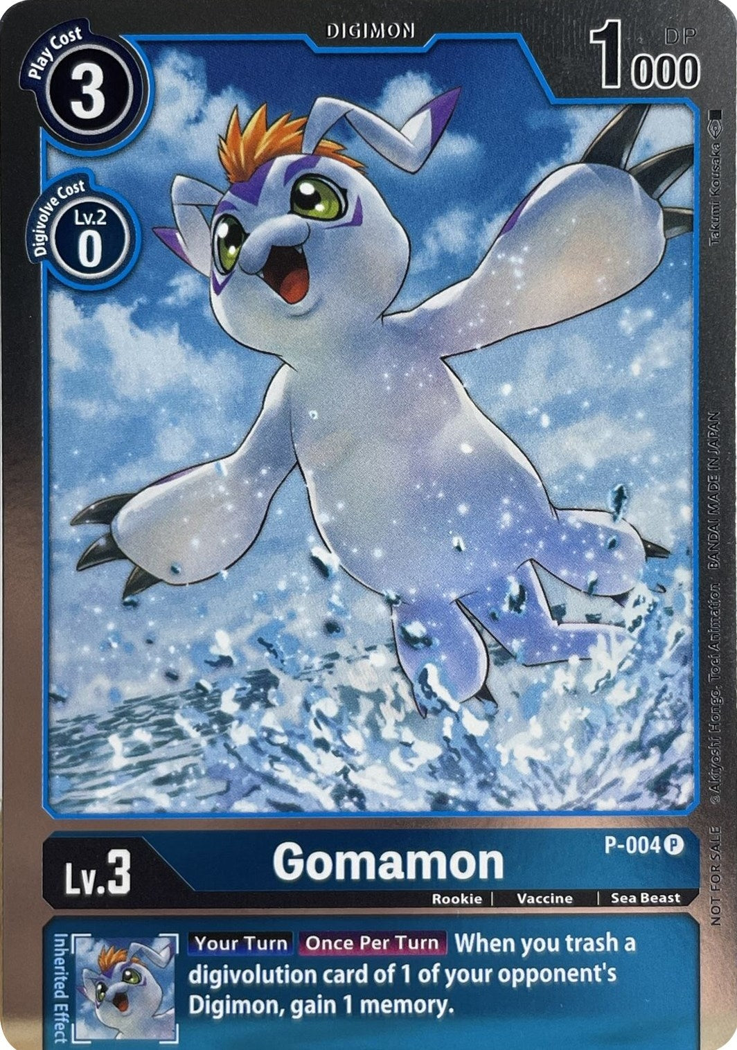 Image for Gomamon - P-004 (P-004 P) (D-PR) - Digimon Card Game