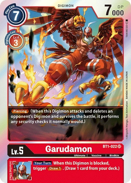 Image for Garudamon - BT1-022 (BT1-022 SR) (BT01-03A) - Digimon Card Game