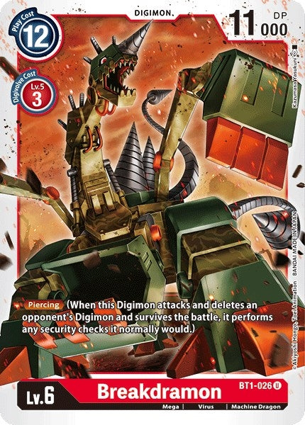 Image for Breakdramon (BT1-026 U) (BT01-03A) - Digimon Card Game