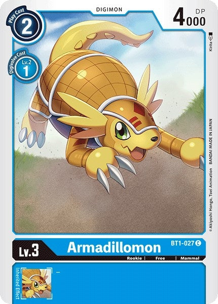 Image for Armadillomon - BT1-027 (BT1-027 C) (BT01-03A) - Digimon Card Game