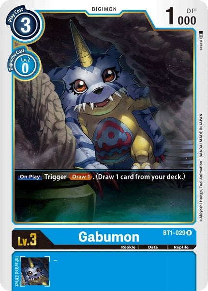 Image for Gabumon - BT1-029 (BT1-029 R) (BT01-03A) - Digimon Card Game