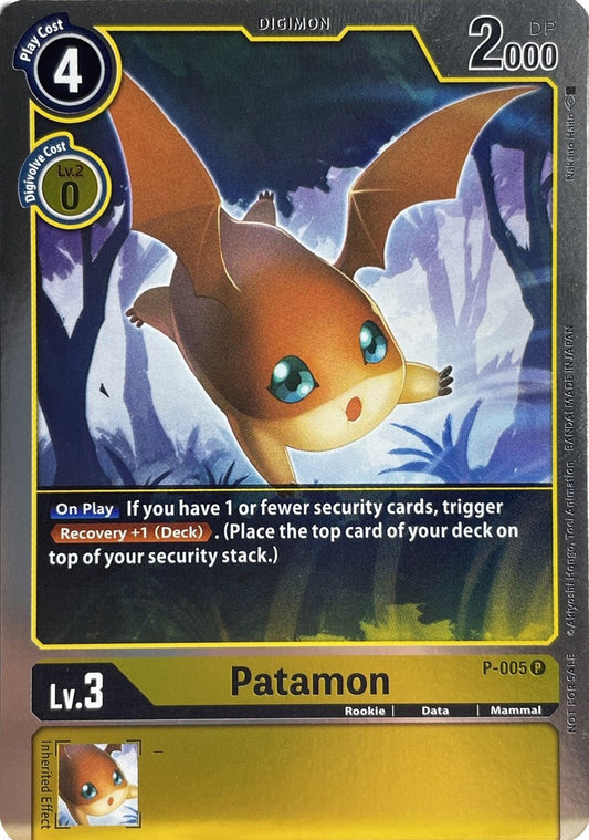 Image for Patamon - P-005 (P-005 P) (D-PR) - Digimon Card Game