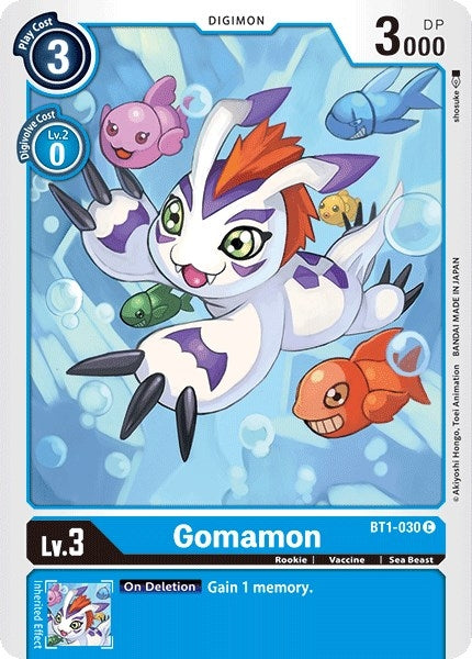 Image for Gomamon - BT1-030 (BT1-030 C) (BT01-03A) - Digimon Card Game