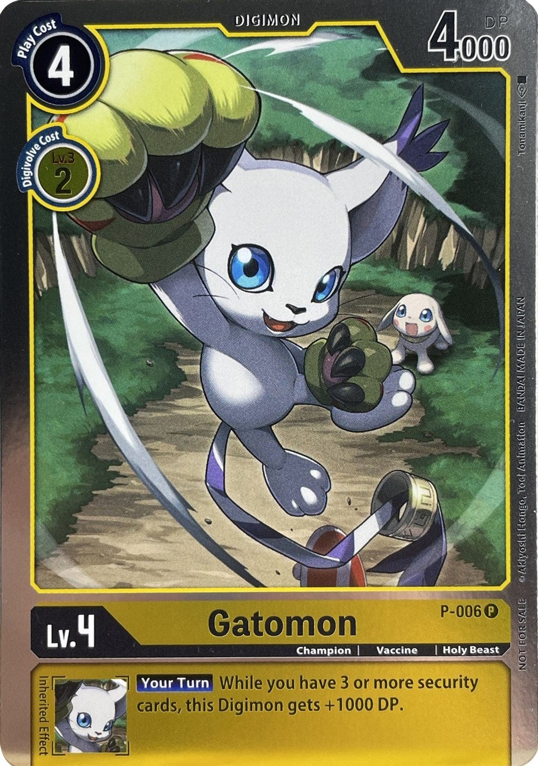 Image for Gatomon - P-006 (P-006 P) (D-PR) - Digimon Card Game