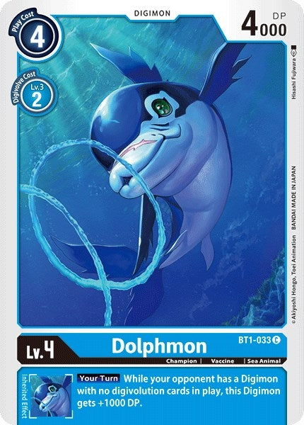 Image for Dolphmon (BT1-033 C) (BT01-03A) - Digimon Card Game