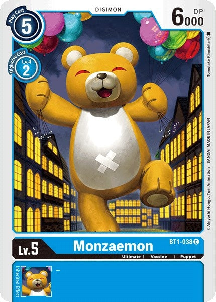 Image for Monzaemon (BT1-038 C) (BT01-03A) - Digimon Card Game