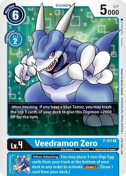 Image for Veedramon Zero - P-011 (P-011 P) (D-PR) - Digimon Card Game