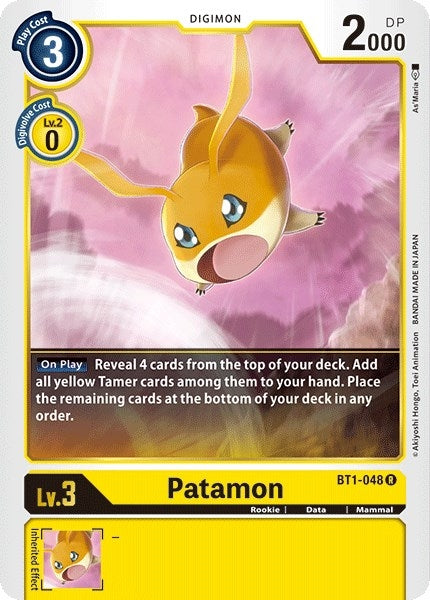 Image for Patamon (BT1-048 R) (BT01-03A) - Digimon Card Game