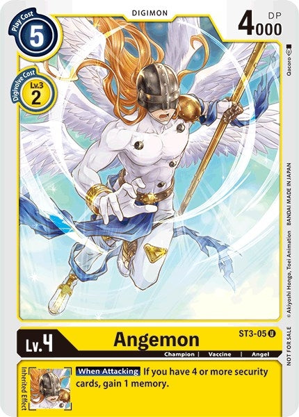 Image for Angemon - ST3-05 (Tamer Party Promo) (ST3-05 U) (ST-3) - Digimon Card Game