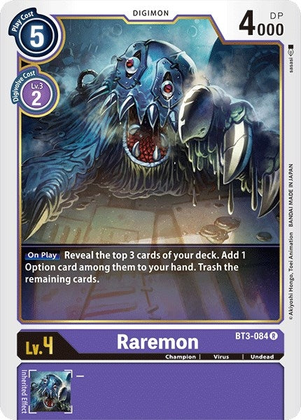 Image for Raremon (BT3-084 R) (BT01-03A) - Digimon Card Game