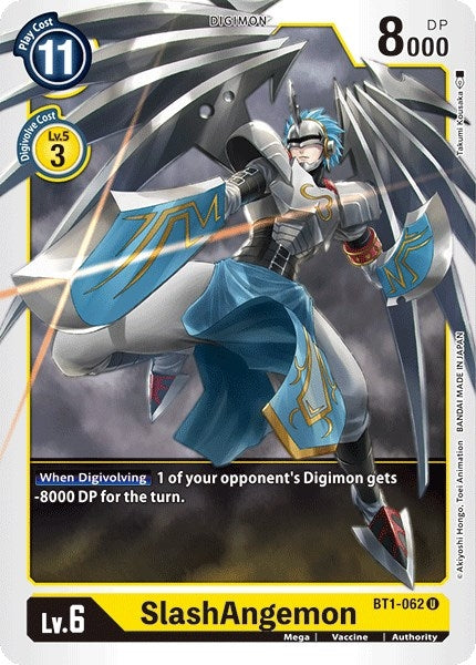 Image for SlashAngemon (BT1-062 U) (BT01-03A) - Digimon Card Game