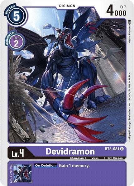 Image for Devidramon (BT3-081 U) (BT01-03A) - Digimon Card Game