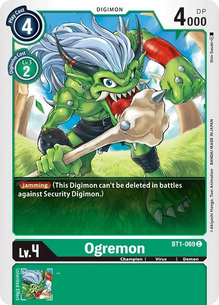 Image for Ogremon (BT1-069 C) (BT01-03A) - Digimon Card Game