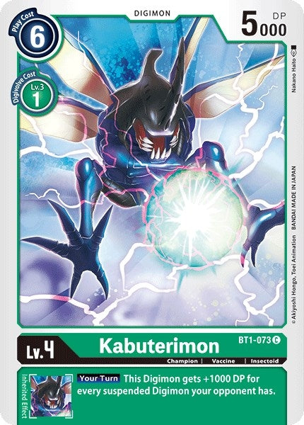Image for Kabuterimon (BT1-073 C) (BT01-03A) - Digimon Card Game