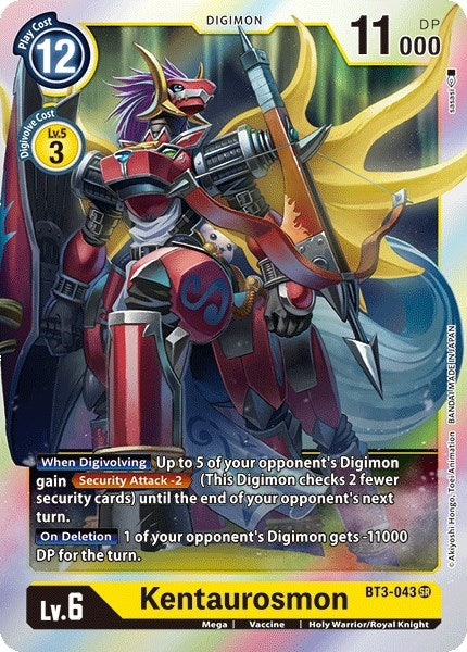 Image for Kentaurosmon (BT3-043 SR) (BT01-03A) - Digimon Card Game