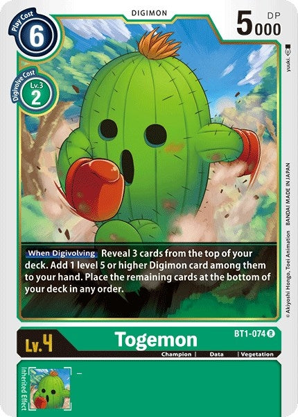 Image for Togemon (BT1-074 R) (BT01-03A) - Digimon Card Game