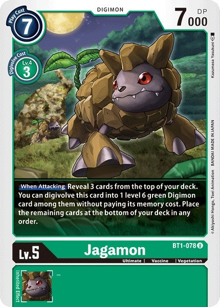 Image for Jagamon (BT1-078 U) (BT01-03A) - Digimon Card Game