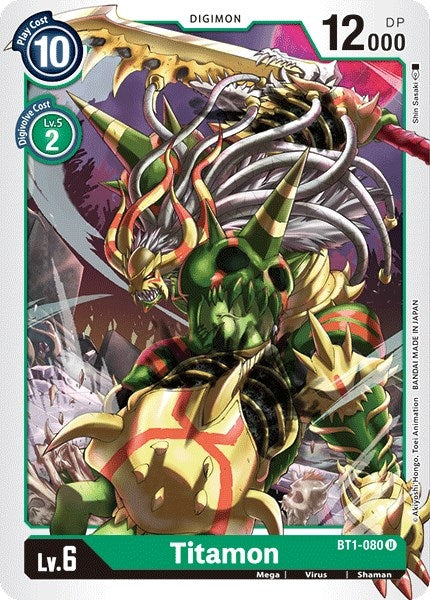 Image for Titamon (BT1-080 U) (BT01-03A) - Digimon Card Game