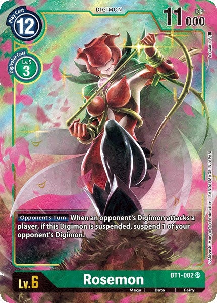 Image for Rosemon (Alternate Art) (BT1-082 SR) (BT01-03A) - Digimon Card Game
