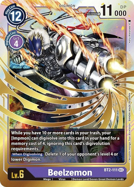 Image for Beelzemon (BT2-111 SEC) (BT01-03A) - Digimon Card Game