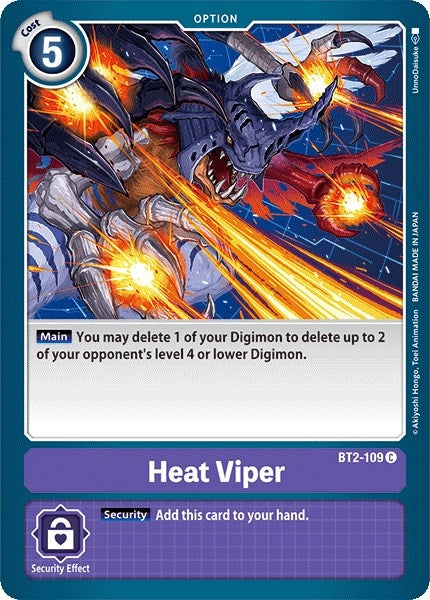 Image for Heat Viper (BT2-109 C) (BT01-03A) - Digimon Card Game