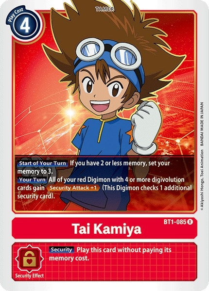 Image for Tai Kamiya - BT1-085 (BT1-085 R) (BT01-03A) - Digimon Card Game