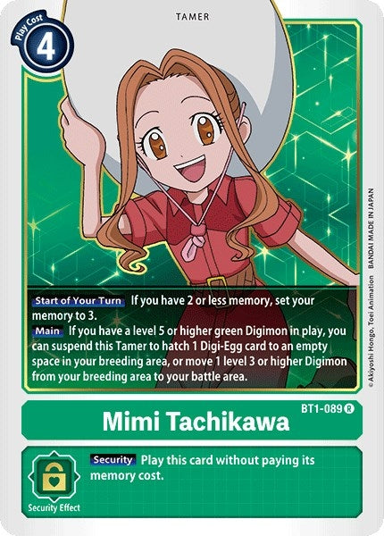 Image for Mimi Tachikawa - BT1-089 (BT1-089 R) (BT01-03A) - Digimon Card Game