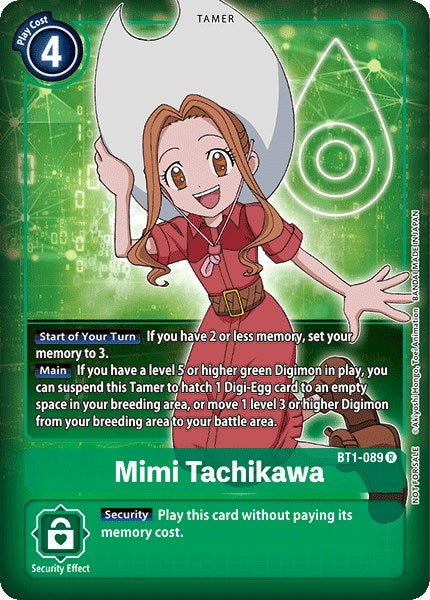 Image for Mimi Tachikawa (Box Topper) (BT1-089 R) (BT01-03A) - Digimon Card Game