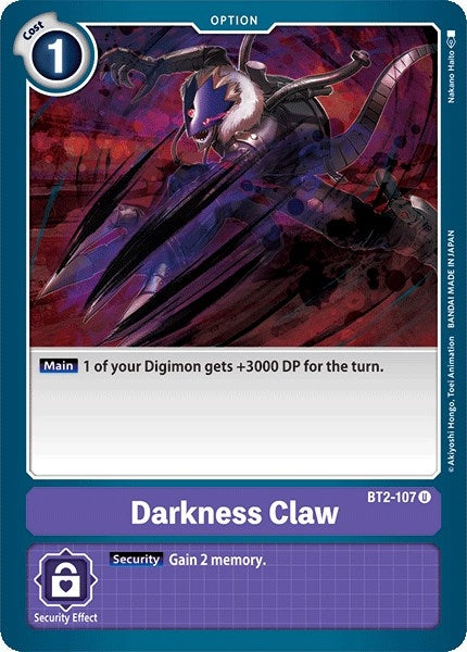 Image for Darkness Claw (BT2-107 U) (BT01-03A) - Digimon Card Game