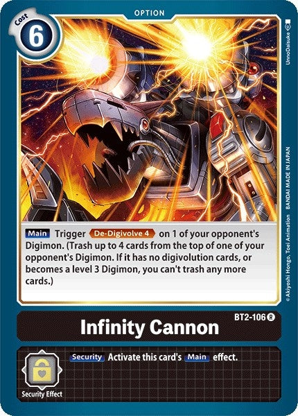 Image for Infinity Cannon (BT2-106 R) (BT01-03A) - Digimon Card Game