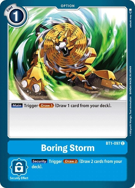 Image for Boring Storm (BT1-097 C) (BT01-03A) - Digimon Card Game