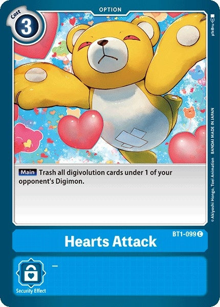 Image for Hearts Attack (BT1-099 C) (BT01-03A) - Digimon Card Game
