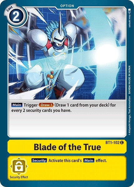 Image for Blade of the True (BT1-102 C) (BT01-03A) - Digimon Card Game