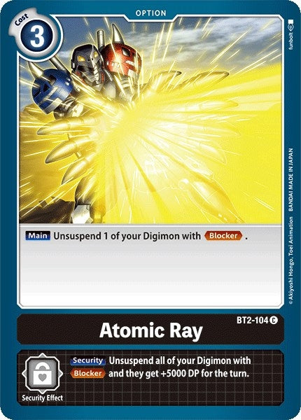 Image for Atomic Ray (BT2-104 C) (BT01-03A) - Digimon Card Game