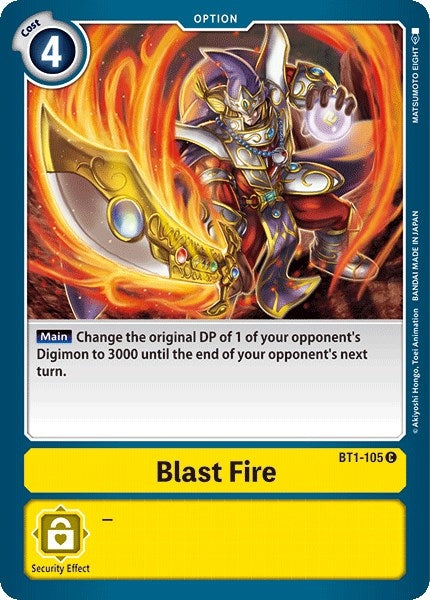 Image for Blast Fire (BT1-105 C) (BT01-03A) - Digimon Card Game