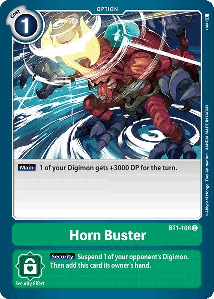 Image for Horn Buster (BT1-108 C) (BT01-03A) - Digimon Card Game