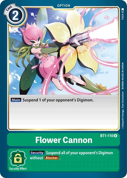 Image for Flower Cannon (BT1-110 R) (BT01-03A) - Digimon Card Game