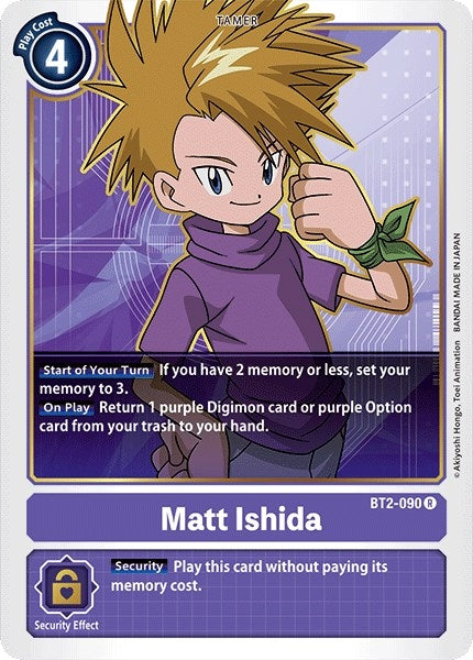 Image for Matt Ishida - BT2-090 (BT2-090 R) (BT01-03A) - Digimon Card Game