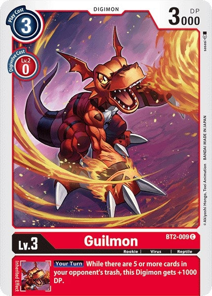 Image for Guilmon (BT2-009 C) (BT01-03A) - Digimon Card Game