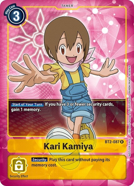 Image for Kari Kamiya (Box Topper) (BT2-087 R) (BT01-03A) - Digimon Card Game