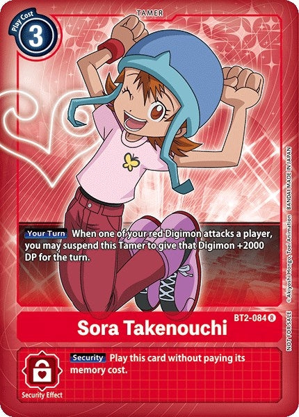 Image for Sora Takenouchi (Box Topper) (BT2-084 R) (BT01-03A) - Digimon Card Game