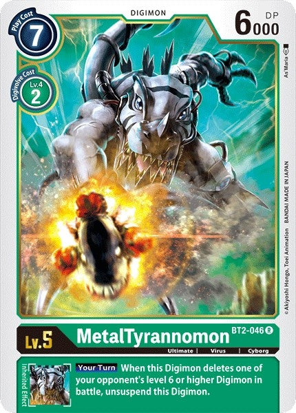 Image for MetalTyrannomon - BT2-046 (BT2-046 R) (BT01-03A) - Digimon Card Game
