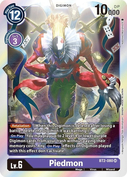 Image for Piedmon (BT2-080 SR) (BT01-03A) - Digimon Card Game