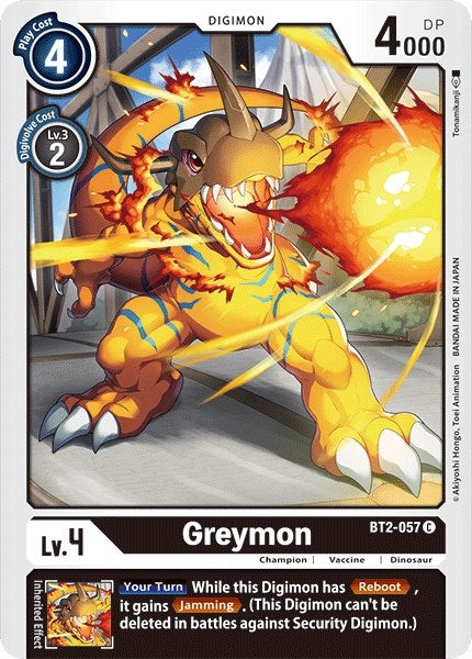 Image for Greymon - BT2-057 (BT2-057 C) (BT01-03A) - Digimon Card Game