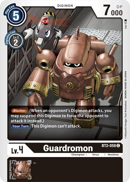Image for Guardromon (BT2-058 C) (BT01-03A) - Digimon Card Game